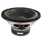 S-155 12 inch 155mm double magnet subwoofer driver with high roll rubber surround and colored stitching