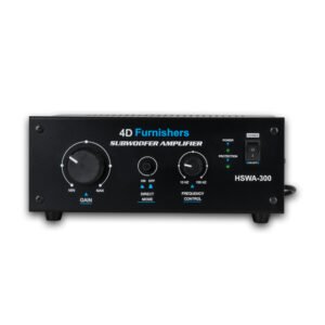4D Furnishers HSWA-300 Powerful Monoblock Power Amplifier | 300W Class AB Mono Amp for Subwoofers & Center Speakers