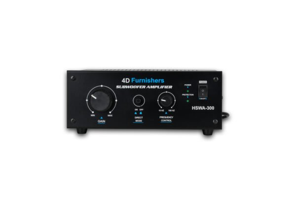 4D Furnishers HSWA-300 Powerful Monoblock Power Amplifier | 300W Class AB Mono Amp for Subwoofers & Center Speakers