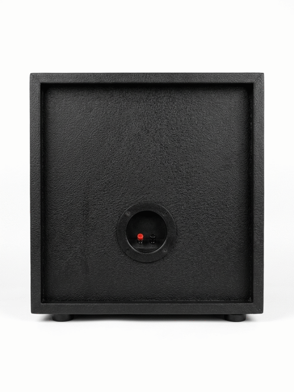 Heavy duty rear binding post terminals on HSW-300 passive home theater subwoofer