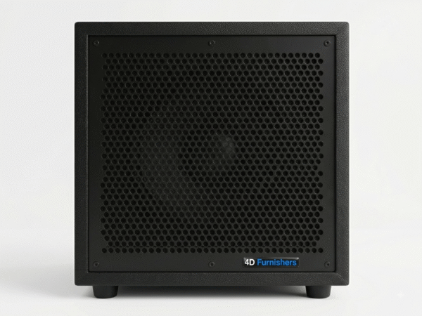 HSW-300 12-inch home theater subwoofer sealed leatherette cabinet with metal grill